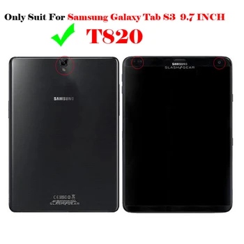 Galaxy Tab Samsung Galaxy Tab S3 9.7 Kablosuz Bluetooth Klavye Kılıf İçin S3 T820 9.7 Tablet Deri Stand Flip Kapak+Kalem