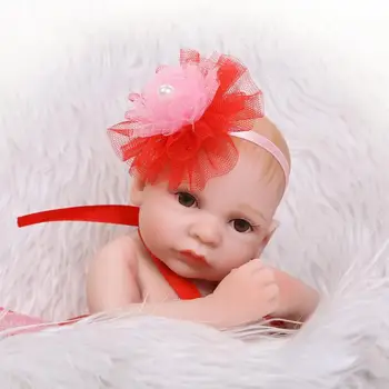 Bebek & doldurulmuş oyuncak 26 cm Tam Silikon Kız bebek doğmuş bebek vinil yeniden doğmuş bebek kız oyuncak için 10 inç silikon bebek Oyuncak bebek