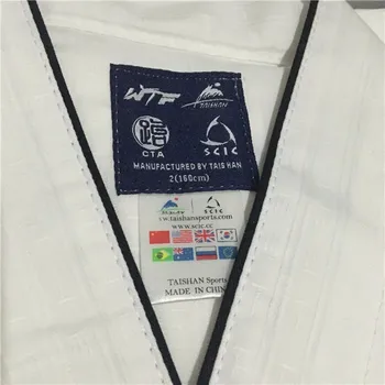 Yeni başlayanlar resmi Tekvando büyükler Çocuk Erkek Kadın için beyaz yaka taekwondo üniforma toptan normal kıyafetler-190cm Poomsae