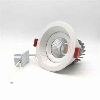 Yüksek Parlaklık 10W 7W COB Aşağı Işık Gömme Retrofit LED Spot ışık AC110 - 220V Ücretsiz Kargo led