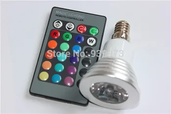 OKUYUN/4 W E14 Ampul RGB 16 Renk Değişikliği Lamba Ev dekorasyon için IR Uzaktan kumanda ile 220v 110 V 230 V LED spot ışık