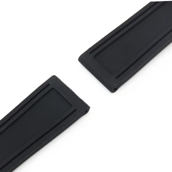 Kayış Bilek Döngü Kemer Bilezik Siyah Erkekler Kadınlar + Bahar Bar + Araç Breitling için silikon Kauçuk İzlemek Bant 20 mm 22 mm 24 mm
