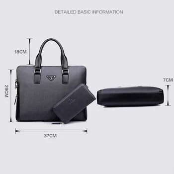 BAİLLR Marka Çanta erkek çanta ile yüksek kaliteli erkek iş çanta iki renkli yumuşak handfeeling erkek laptop çantaları evrak çantası