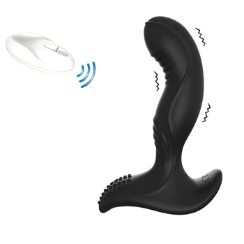 G Anal Plug Vibratör Seks Oyuncakları Erkek Şarj 7 Hızları Kablosuz Uzaktan USB-spot Prostat Stimülasyon Masaj Adam Anal Vibratör A3
