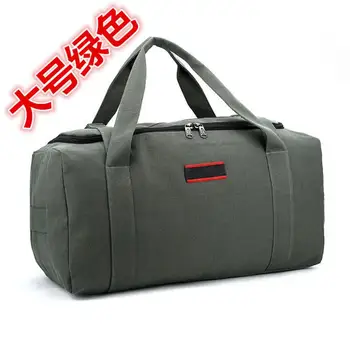 X-041717 Sıcak Satış unisex kadın erkek büyük kapasiteli seyahat çantası büyük tuval Bagaj çanta Online
