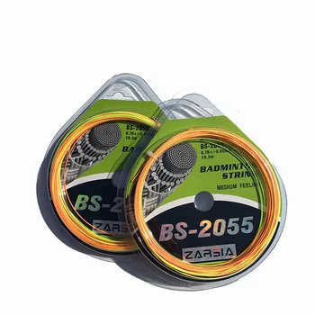 10 adet ZARSİA BS-2055 Gökkuşağı Badminton Dize,Badminton Raketi Dize,0.70 mm Dayanıklı Badminton dizeleri