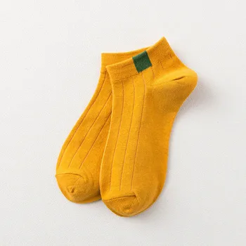 PEONFLY Katı Renk Kadın Bot Kore Şeker Renk saf Pamuk Kadın komik Çorap & çorap kadın Toptan