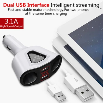 Robotsky Çift USB Şarj Cihazı 3.1 Hızlı Şarj Adaptörü İçin iPhone Ekran X 8 8Plus Samsung S 8 Xiaomi Mix iPad 2 Tablet LED