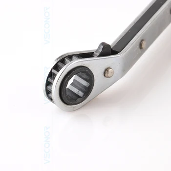 Esnek metrik çift yüzük ofset 10x11mm tersine çevrilebilir cırcır anahtarı el aletleri ele spanner wrench