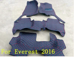 İyi! Ford Everest için özel özel paspaslar 2016 Everest,Ücretsiz kargo için 2017 suya dayanıklı önyükleme halı 7seats