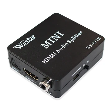 Nakliye Çıkarıcı 2.1 / 5.1 kanal HDMI Ses ile Wiistar Mini HDMI Ses Splitter 50% R / L Spdıf Ses Ücretsiz