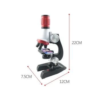 Çocuklar İçin 1 adet Tasarım Mikroskop 400X 100 KAT 1200X Işıklı Dürbünü Biyolojik Mikroskop, Eğitim Oyuncak Araç