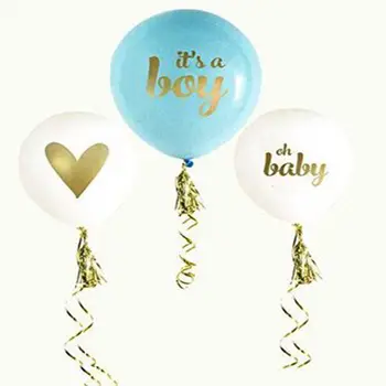 Sıcak Bebek 10inch Balonlar bebeğim Baskılı Parti Balonları bir kız bir erkek çocuğu olan Duş
