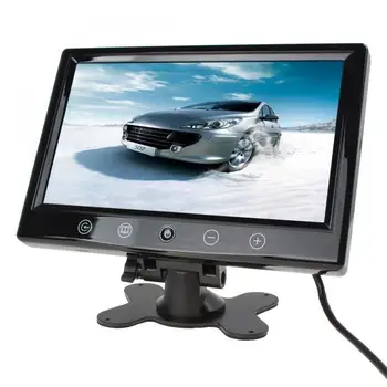 9 inç LCD Araç Arka görüş Kamerası Monitör Park ters Otomatik bakup Ekran izlemek için 2 AV girişi ile 800*480 çözünürlük HD