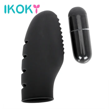 İKOKY G-spot Klitoris Vibratör Vajina Uyarılması Kadınlar için Masaj Yetişkin Seks Oyuncakları Titreşimli Parmak Mini Stimülatörü