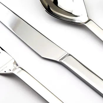 Çatal Paslanmaz Çelik Yemek Seti 24 Parça Porselen Mutfak Gümüş Batı Klasik Bıçak Çatal Kaşık Yemek Takımı