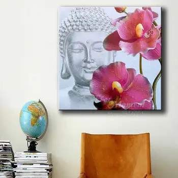 ASF899 Pembe Orkide 5D Elmas Nakış Tam Çin Mozaik El Sanatları Hobi ile Tam Kare Buda Resim hiç An 3D Elmas