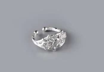Ücretsiz Kargo 925 Gümüş Yüzük Açık Ayarlanabilir Yüzük Mücevher the Atlantis Ring de La plata anello