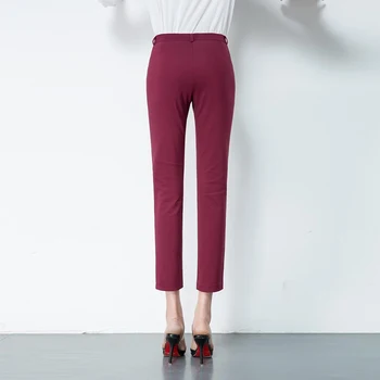 Bahar Kadın rahat Şeker Kalem pantolon 2018 yeni moda ince elastik pamuk pantolon kadın Katı 20 renk artı boyutu 4xl pantolon