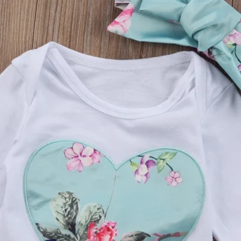 Bebek Kız Çocuk İlkbahar Sonbahar Elbise Set yeni Doğan Sevimli Yumuşak Kostüm Giyim Romper+Pantolon Bandı seç: Ayarlar Roupas De Bebes+