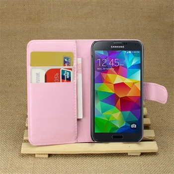 Samsung Galaxy S5 S 5 mini G870a G870W SM İçin S5mini Bu Lüks Deri Cüzdan Kitap Tarzı Telefon kılıfı-G870A ve SM-G870W