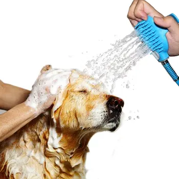 Multifuctional Silikon Pet Banyo Fırça Püskürtme Kedi Köpek Banyo Köpekler İçin Duş Bakım Aracı Evcil hayvan Masaj Banyo Temizlik Yavru Kediler