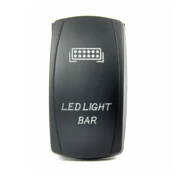 EE desteği 12 V 10A Lazer Düğme Rocker Geçiş Mavi LED Bar Işık Oto Araba XY01 Stil Anahtarı