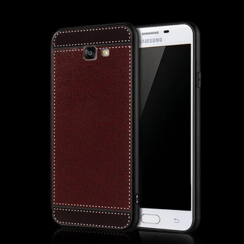 Samsung USB Prime silikon 5.5 inç için Galaxy On7 2016 Dava için Samsung Galaxy 77 Prime Yumuşak Siyah Silikon Durumlarda