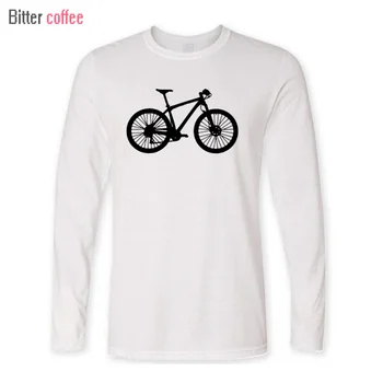 Grafik Tees Bisikleti ACI KAHVE Erkek Erkek Tasarım Özel Uzun Kollu T Shirt Erkek Artı Boyutu baskı Tops & Tees Gömlek