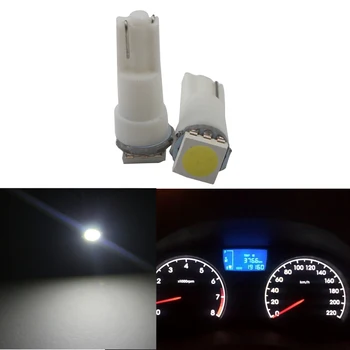 50pcs Araba İç süratli 2721 Pano Led Işık T5 74 1 SMD Ampul Lamba Sarı Mavi Yeşil Kırmızı Beyaz Araba LED Işık Kaynağı LED