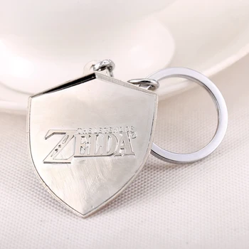 Zelda Anahtarlık 9,5 cm Metal Kalkan Mine HSİC Dropshipping 2016 Yeni Efsane Erkek Doğum günü Hediyesi Anahtarlık Anahtarlık