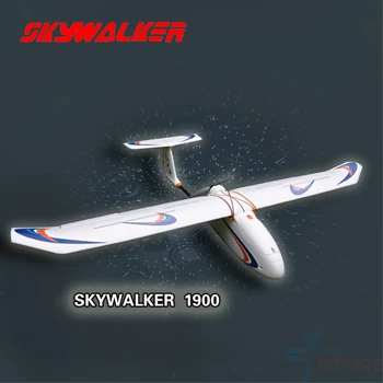 Skywalker uçak 1900 mm karbon fiber kuyruk sürüm Planör beyaz EPO GERÇEK Uçak RC Uçak Kiti