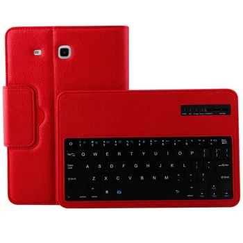 Samsung GALAXY Tab E İçin Bluetooth Klavye 1 2 Taşınabilir Kablosuz Dava T560 T561 T565 Tablet 9.6