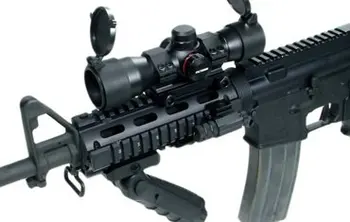 AR-15 M4 RIS Taktik Handguard Picatinny Karabina Uzunluğu Dört Raylı Sistem Montaj Ücretsiz Kauçuk Kapaklar