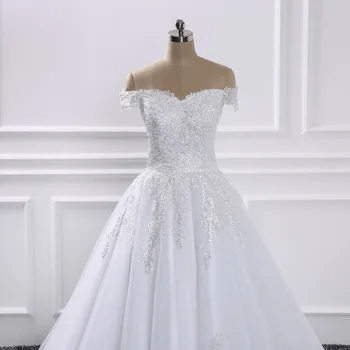2018 Lüks Dantel Topu Cüppe Kol Düğünden Önce Prenses İllüzyon Aplike Gelinlikler Tatlım Sırf Elbiseler