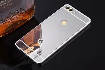 Huawei P Akıllı Telefon kılıfı Geri Huawei İçin lüks Altın Kaplama Alüminyum Metal Ayna Vaka PSmart