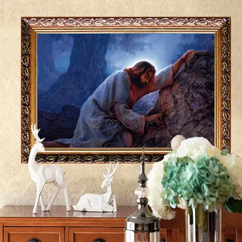 Yüksek kaliteli Ev Dekorasyonu İsa İsa Sanat Dekor Resim Sanat Giclee Baskı Hazır Portre Boyama duvar sanatı Çerçevesi