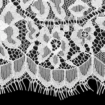 Elbise İçin Trim smiry 3 metre Genişlik 12.9 cmEyelash Siyah Yumuşak Çiçek Dantel Püskül Dekorasyon Dikiş Elişi Dantel Dekorasyon Yapmak