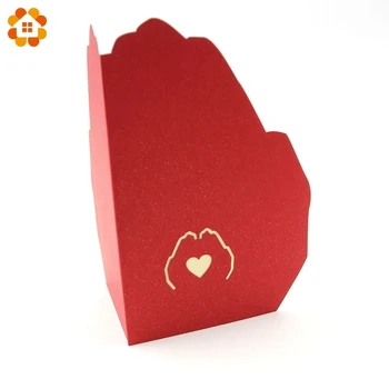 3D Tebrik Eli Kalp Kart Sevgililer Günü Hediyesi Aşk Zarf Lazer Eşleşen Aşk Evliliği Sonrası Kart Kesme Kartpostal Açılır