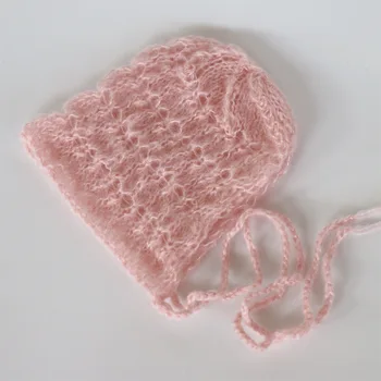 Tiftik Şapka Tığ İşi Bebek Şapkası Yeni Doğan Fotoğraf Sahne Şirin Bebek Bere Yeni Doğan Bebek Şapka Bonnet Yeni Doğan Fotoğrafı Aksesuarları