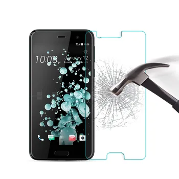 HTC İçin sertleştirilmiş Cam U Oyun Telefonu Ekran Koruyucu Koruyucu Film U Oyun Telefonu Cam Filmi Kapak +Temiz Kitleri