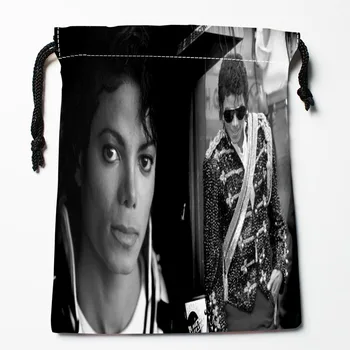 En iyi Sanat Michael Jackson 03 İpli Çanta Özel Depolama Baskılı Çanta Sıkıştırma Türü 18X22cm Çanta Depolama Çanta Boyutunu al