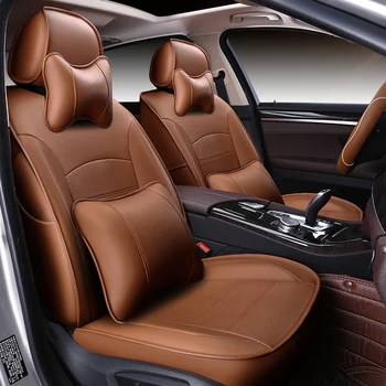 ( Ön + Arka ) Özel Deri araba koltuğu SsangYong Korando Başkanı Kyron Actyon Rexton araba aksesuarları oto tasarımını kapsar
