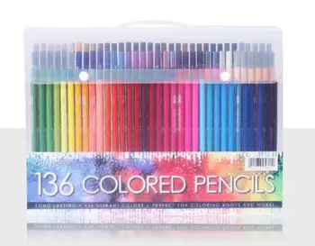 Tabanlı 120/136 Renkleri Petrol Olmayan Güvenli Renkli Kalemler-renkler de Okul lapices Çizim İçin Ayarlayın toksik Profesyonel Kalem Kırtasiye