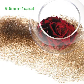 Çiçekler için tasfiye Satışı-3000pcs 6.5 mm(1 Karat) Elmas Konfeti Akrilik Boncuk Masa Dağılım Dolgu Düğün Dekor Vazo