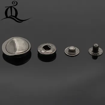 10 adet/22mm geri Bump Metal Çıtçıt Basın salıncak Düğmeleri Poppers Deri Zanaat Mıknatıs çanta Kot metal Düğme Saplama seti