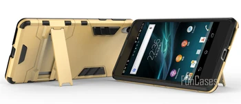 Sony Ericsson E5 Durumunda 5.0 inç Çift Katmanlı Hibrid Kickstand Case İle Sony Ericsson E5 İçin Zırh Zor PC+SMS ile Darbeye Dayanıklı